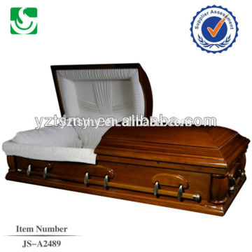 Cremation hot sales high standards of cherry wooden casket